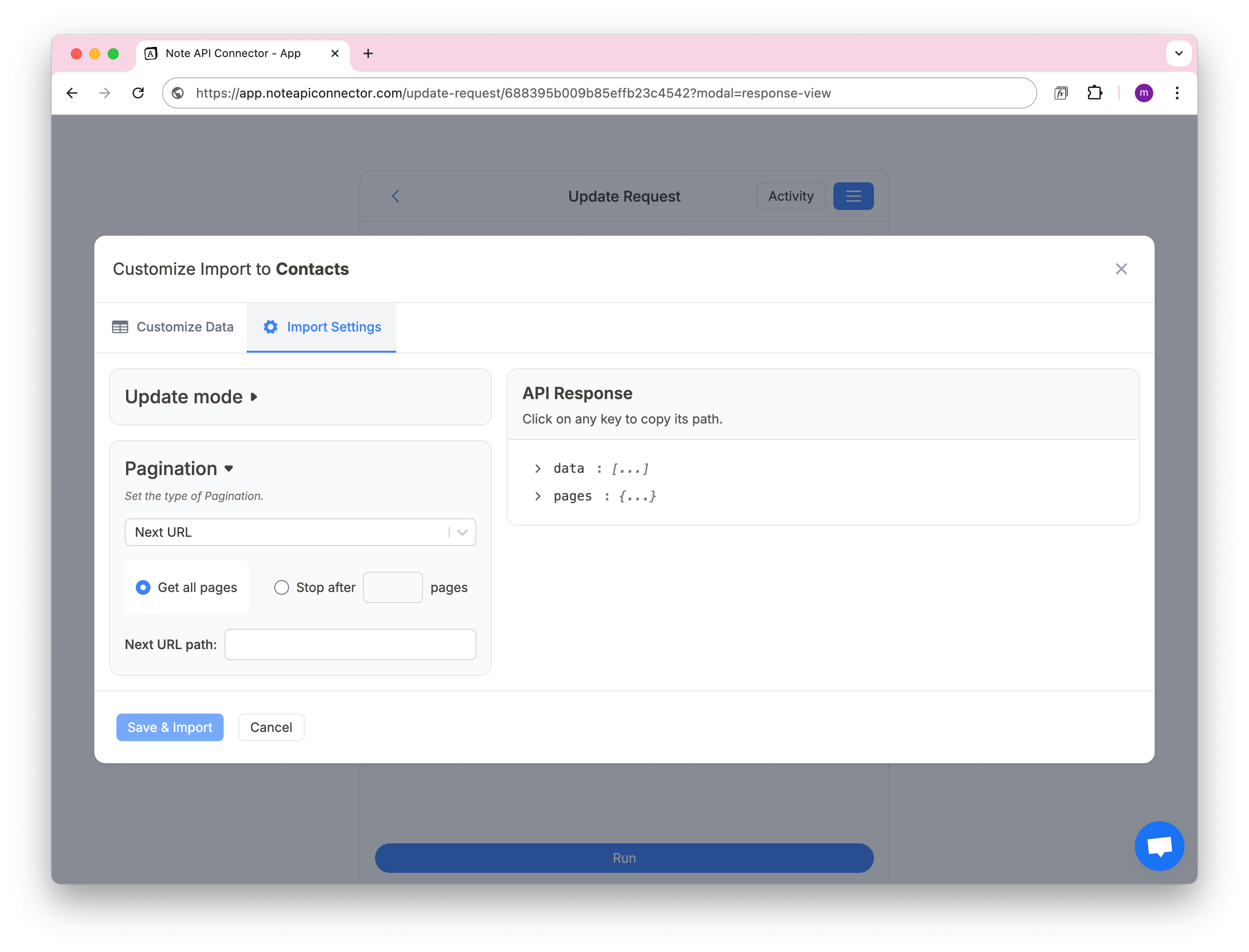 Pagination Next URL