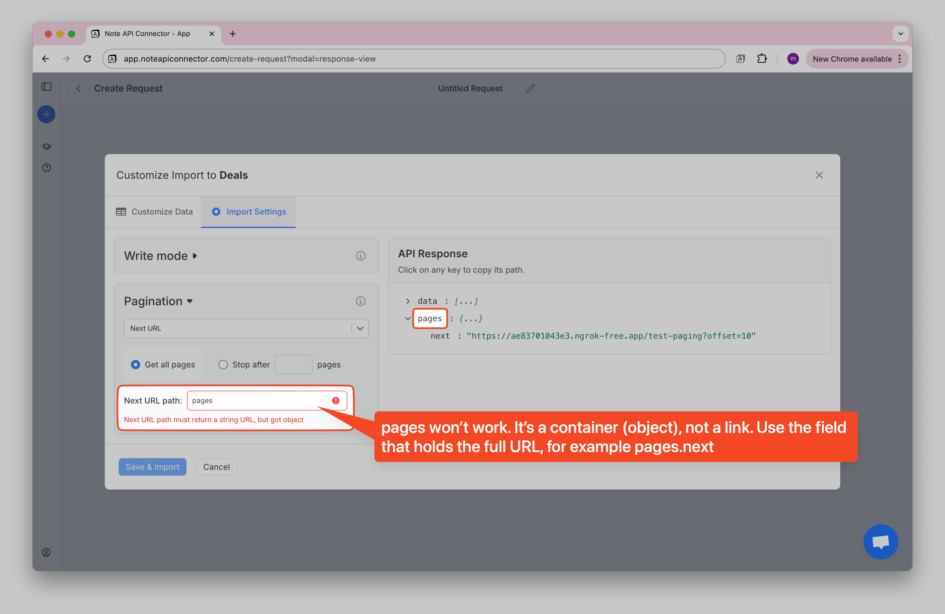 URL Path Error