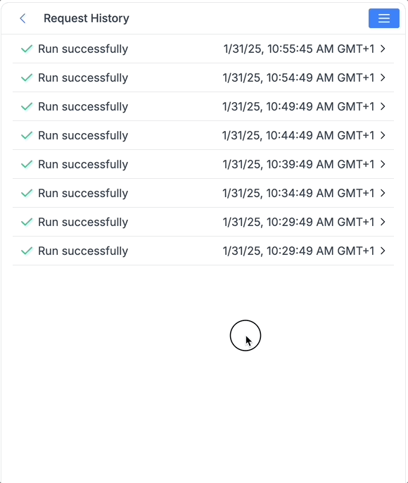 Viewing Run Details